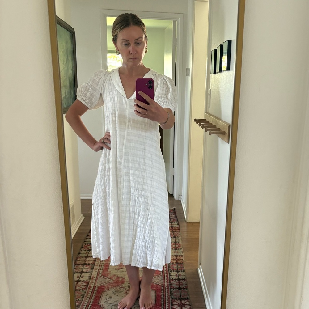 Girl and the Sun white flowy dress